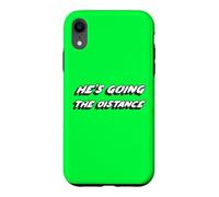 He's Going The Distance | Enjoying Cake Coque pour iPhone XR
