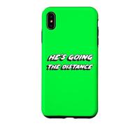 He's Going The Distance | Enjoying Cake Coque pour iPhone XS Max