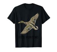 He's Hunting Camo Target Vintage Canard Canard Hunter Wife T-Shirt