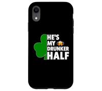He's My Drunker Demi-Assorti pour Couple ou Petite Amie Mardi Gras Coque pour iPhone XR