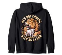 He's Not Coming Back as a Lamb Lion of Juda Sweat à Capuche