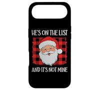 He's on The List It's Not Mine Santa Naughty List Christmas Coque pour iPhone Air
