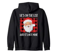 He's on The List It's Not Mine Santa Naughty List Christmas Sweat à Capuche
