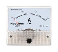 Heschen 85l1-30 A rectangle Panneau monté courant Mètre testeur Ampèremètre AC 0-30 A Classe 2,5 Blanc