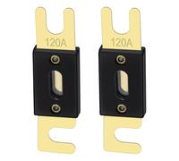 Heschen ANL Fuse ANL-120 Lot de 2 fusibles 120 A pour système audio de voiture Doré et noir