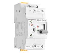 Heschen ATS HSG2R-63 Interrupteur automatique Dual Power 2P 63 A 220 V CA Classe PC Contrôle de l'alimentation Interrupteur de transfert sans interruption Montage sur rail DIN 35 mm
