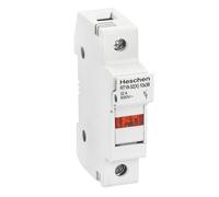 Heschen Base porte-fusible cylindrique RT18-32(X) 32A AC690V 1 pôle DIN Rail de montage pour RT18 RO15 10 x 38 mm Fusible certifié CE