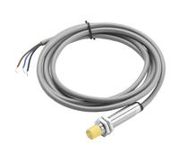 Heschen Commutateur de capteur de proximité inductif 8mm, HS-M12-Ni8-AP6, non intégré, type cylindrique, DC10-30V 200mA, PNP NO (normalement ouvert), 3 fils, CE