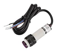 Heschen Commutateur de proximité photoélectrique infrarouge M18, type de réflexion diffuse, E3F-DS10C4, distance de détection 10 cm, 10-30 VDC 200 mA, NPN normalement ouvert (NO), 3 fils