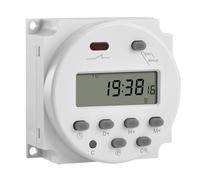 Heschen Commutateur de Relais de minuterie programmable hebdomadaire de Puissance LCD numérique CN101A DC 24V 16A SPST