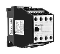 Heschen Contacteur AC CJX1-12/22, 220 V, 50/60 Hz, Bobine, 3P, 3 pôles, 2NO+2NC, 380 V, 20 A, 5,5 kW