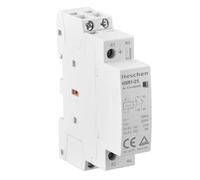 Heschen Contacteur AC, HSR1-25, Ie 25A, 2 Pôles, Deux Normalement Fermés, Tension De Bobine DC 12V, Montage Sur Rail DIN 35mm Gris