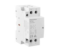 Heschen Contacteur ca domestique, CT1-63, Ie 63A 2 pôles deux normalement ouverts, AC 12V Tension de la bobine, 35mm Montage sur rail DIN