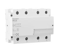 Heschen Contacteur CA domestique, HSR1-100, Ie 100A, 4 pôles, quatre normalement fermés, tension de bobine AC 220V, montage sur rail DIN 35mm