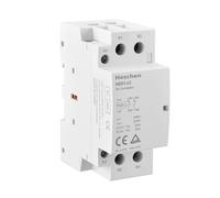 Heschen Contacteur ca domestique, HSR1-63, 2 pôles deux tension de bobine normalement fermée, AC 220V/230V, 35mm montage sur Rail DIN