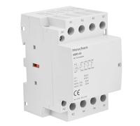 Heschen Contacteur ca domestique, HSR1-63, Ie 63A 4 pôles quatre normalement fermé, AC 24V Tension de la bobine, 35mm Montage sur rail DIN