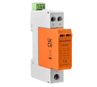 Heschen Dispositif de protection contre les surtensions SPD, HS-40D, 275 VAC 20 KA, 1+NPE, L-Line Down, ignifuge, parafoudre basse tension, montage sur rail DIN 35 mm (avec terminal à distance)