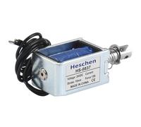 Heschen Électroaimant solénoïde HS-0837 DC24V 15N 10mm course Pull Type cadre ouvert