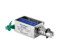 Heschen Électroaimant solénoïde, HS-1564B, DC12V 3A, course 20mm, force 60N, type Push Pull, cadre ouvert, mouvement linéaire