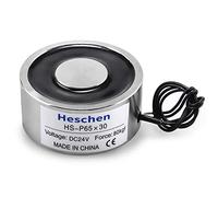 Heschen Électroaimant solénoïde P65/30, OD : 65 mm, DC 24 V, 80 kg.