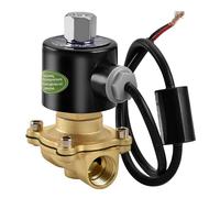 Heschen Électrovanne électrique en laiton, 2W-160-15K, PT1/2'', DC12V, eau à action directe, vanne de remplacement normalement ouverte