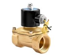 Heschen Électrovanne électrique en laiton, 2W-320-32, PT 1-1/4'', DC12V, eau à Action directe, vanne de remplacement normalement fermée