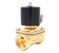 Heschen Électrovanne électrique en laiton, 2W-400-40, PT 1-1/2'', DC12V, eau à Action directe, vanne de remplacement normalement fermée