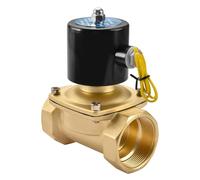 Heschen Électrovanne électrique en laiton, 2W-500-50, PT2'', DC12V, eau à Action directe, vanne de remplacement normalement fermée