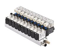 Heschen Électrovanne pneumatique électrique 10, 3V210-08, DC12V, PT1/4, 3/2 voies, ensemble de raccords rapides