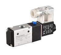 Heschen Électrovanne pneumatique électrique, 3V210-08-NO, 12VDC, PT1/4", 2 positions 3 voies, type normalement ouvert, simple bobinage électrique