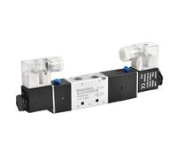 Heschen Électrovanne pneumatique électrique 4V230-08C 24VDC 4.8W PT1/4 5 voies 3 positions CE