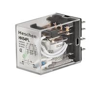 Heschen Gereral usages groupe électrogène Hh54p-l 24 VDC Coil 3 A 220 VAC/VDC 4pdt 14 broches Bornes Indicateur LED