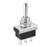 Heschen Interrupteur à bascule en métal, KN3D-103, 12V 25A, SPDT, marche/arrêt/marche, 3 positions 3 broches, pour éclairage de tableau de bord (1)