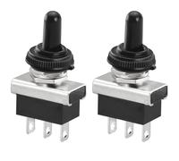 Heschen Interrupteur à bascule en métal, KN3D-103, On/Off/On, 25A 12V, rastend 3 broches avec étanche (2)