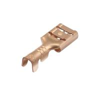 Heschen Lot de 100 cosses à sertir femelle à épissure rapide 4,8 mm Connecteur à sertir non isolé