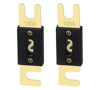 Heschen - Lot de 2 fusibles ANL-100 A - pour système audio de voiture - noir et doré
