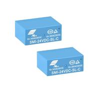 Heschen Lot de 2 relais pour carte PC, SMI-24VDC-SL-C, bobine DC24V, SPDT, 10 A 250 VAC/30 VDC, bornes 5 broches