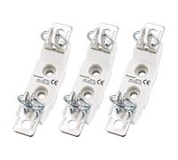 Heschen Lot de 3 porte-fusibles unipolaire en céramique NH00 160 A 690 V 12 W pour fusible NH