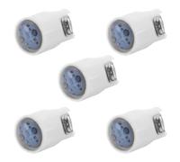 Heschen Lot de 5 ampoules LED 220 V uniquement pour LA128 16 mm Interrupteur à bouton-poussoir 1NO 1NC 5 broches (bleu)