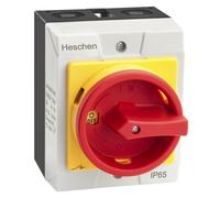 Heschen LW42B0 Interrupteur principal de séparation de charge 20 A 4 | Boîtier étanche IP65, interrupteur rotatif marche/arrêt 415 V pour une séparation et un contrôle sûrs dans les systèmes