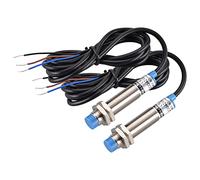 Heschen M12 Détecteur de proximité inductif, LJ12A3-4-Z/AX, Détecteur 4mm, 10-30VDC 200mA, NPN Normalement Fermé(NC), Type non blindé, 3 fils, 2 pièces