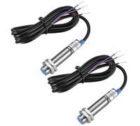 Heschen M12 Détecteur de proximité inductif, Type blindé, LJ12A3-2-Z/BY, Détecteur 2mm, 10-30VDC 200mA, PNP normalement ouvert (NO), 3 fils (2)