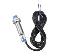 Heschen M12 Détecteur de proximité inductif, Type non blindé, LJ12A3-4-J/DZ, Détecteur 4mm, 90-250VAC 400mA, Normalement fermé (NC), 2 fils