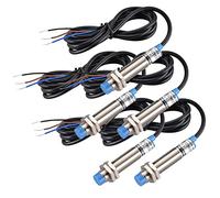 Heschen M12 Détecteur de proximité inductif, Type non blindé, LJ12A3-4-Z/BX, Détecteur 4mm, 10-30VDC 200mA, NPN normalement ouvert (NO), 3 fils (5)