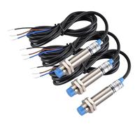 Heschen M12 Détecteur de proximité inductif, Type non blindé, LJ12A3-4-Z/BX, Détecteur 4mm, 10-30VDC 200mA, NPN normalement ouvert (NO), 3 fils (3)