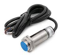 Heschen M18 Capacitif Capteur De Proximité Commutateur, Type De Bouclier, LJC18A3-5-Z/CY, Détecteur 1-5mm, 10-30VDC 200mA, PNP NO+NC, 4 fils