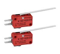 Heschen Micro interrupteur V-153-1C25 SPDT à levier long 20A 250VAC (lot de 2)