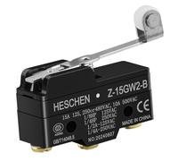 Heschen Micro interrupteur Z-15GW2-B charnière rouleau levier 3 borne à vis 0,5 mm écart de contact 15A courant nominal