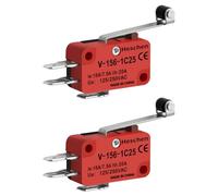 Heschen Micro Switch V-156-1C25 SPDT Lot de 2 leviers à rouleaux longs 20 A 250 VAC