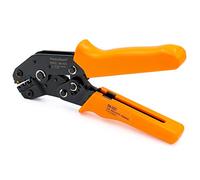 Heschen Mini pince à cliquet, SN-02C, outils de sertissage pour bagues et cosses isolées, pour 0.25-2.5mm² (20-13 AWG), orange